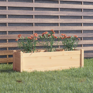 Pflanzkübel Kiefer Massivholz 100x31x31 cm