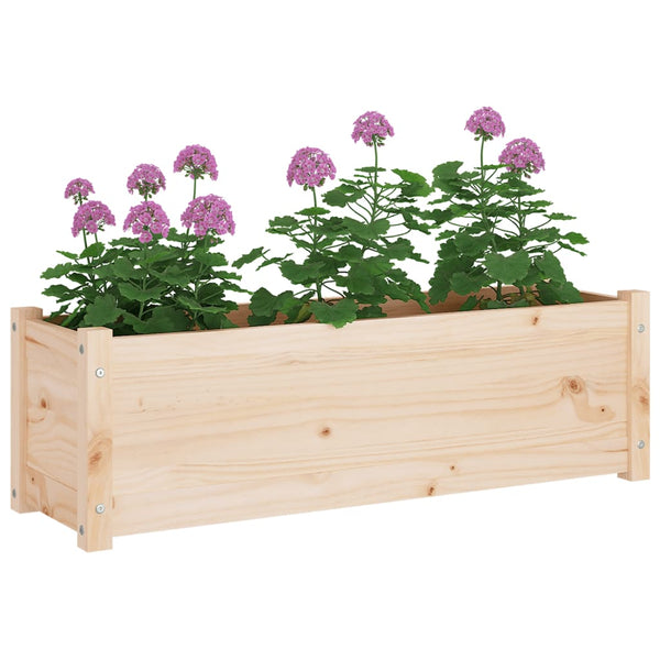 Pflanzkübel 2er Set 100cm Kiefer Massivholz