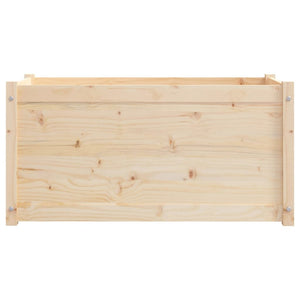 Massiver Pflanzkübel aus Kiefernholz 100x50x50 cm