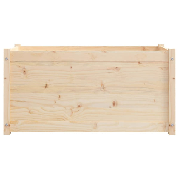 Massiver Pflanzkübel aus Kiefernholz 100x50x50 cm