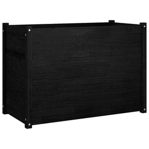 Schwarzer Pflanzkübel 100x50x70 cm