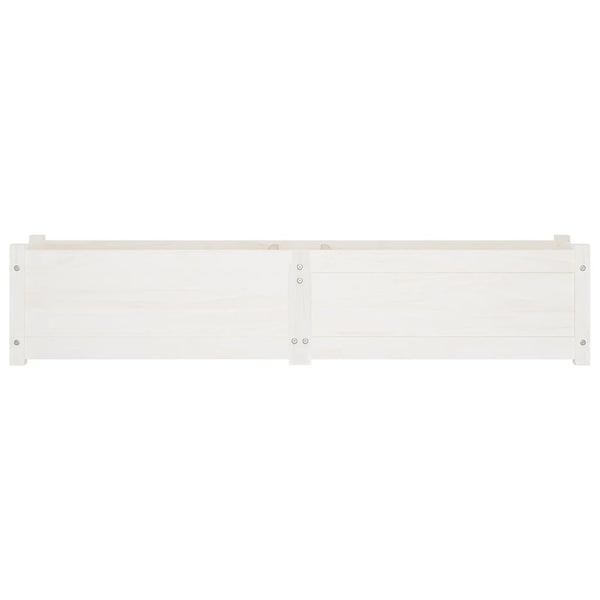 Hochbeete 2er Set Weiß Kiefer 150cm