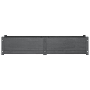 Graues Hochbeet 150cm Kiefer Massivholz