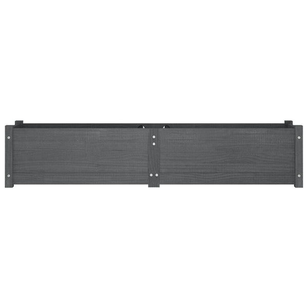 Graues Hochbeet 150cm Kiefer Massivholz