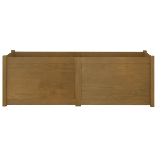 Pflanzkübel Honigbraun 150cm Kiefer Massivholz