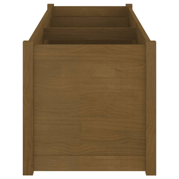 Pflanzkübel Honigbraun 150cm Kiefer Massivholz
