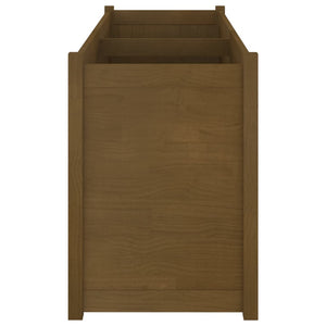 Pflanzkübel Honigbraun 150cm Kiefer Massivholz