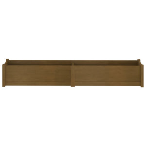 Pflanzkübel Honigbraun 200cm Kiefer Massivholz
