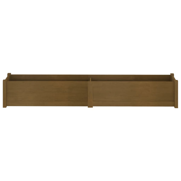 Pflanzkübel Honigbraun 200cm Kiefer Massivholz