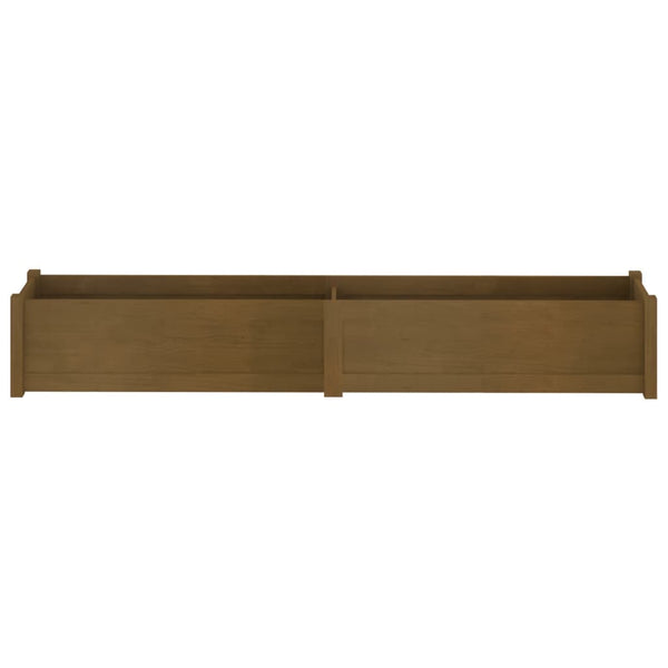 Pflanzkübel 2er Set, Honigbraun, 200 cm Kiefernholz