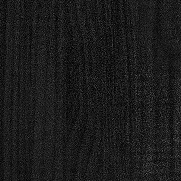 Pflanzkübel 2er Set, Kiefer massiv, 200cm, Schwarz