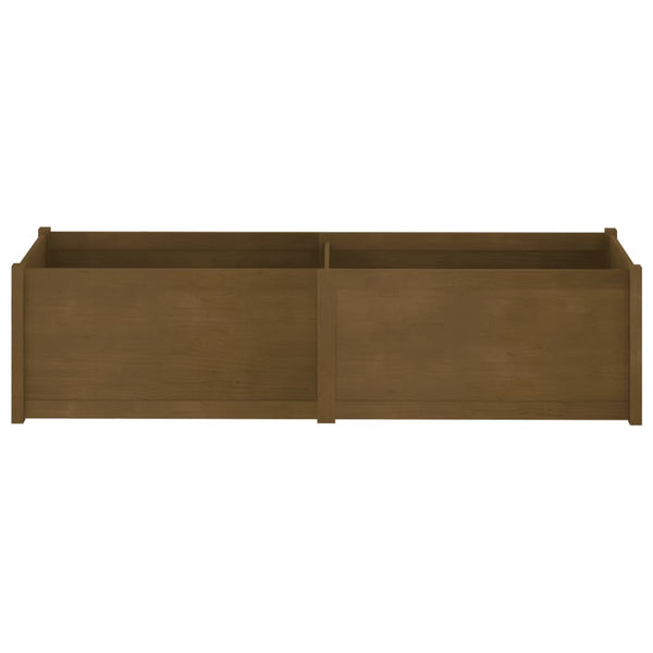 Pflanzkübel Honigbraun 200cm Kiefer Massivholz