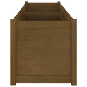 Pflanzkübel Honigbraun 200cm Kiefer Massivholz