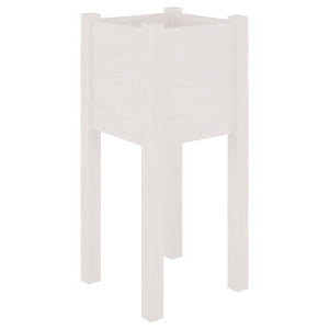 Pflanzkübel 2er Set Weiß Kiefer 31x70cm