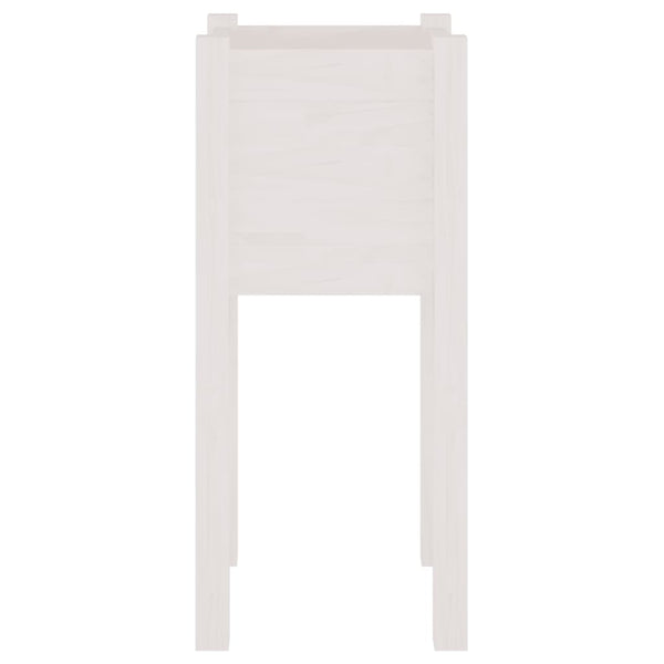 Pflanzkübel 2er Set Weiß Kiefer 31x70cm