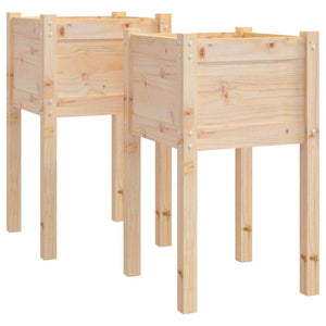 Pflanzkübel 2er Set Kiefer 40x40x70cm