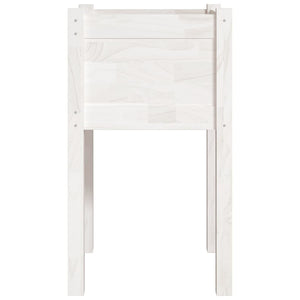 Pflanzkübel 2er Set Weiß 40x40x70cm Kiefer