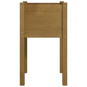 vidaXL Jardinière Bois de pin massif Marron miel 40x40x70 cm