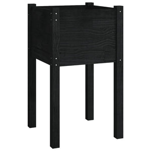 Pflanzkübel Schwarz 40x40x70cm 2er Set