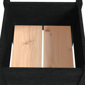 Pflanzkübel Schwarz 40x40x70cm 2er Set