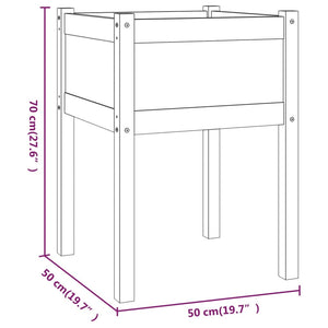 Pflanzkübel 2er Set 50x50x70cm Kiefernholz