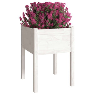 Pflanzkübel 2er Set Weiß 50x70cm Kiefernholz