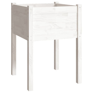 Pflanzkübel 2er Set Weiß 50x70cm Kiefernholz