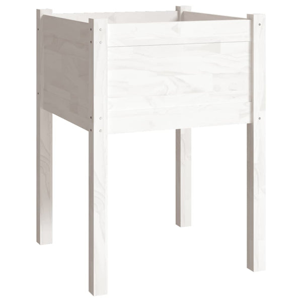 Pflanzkübel 2er Set Weiß 50x70cm Kiefernholz