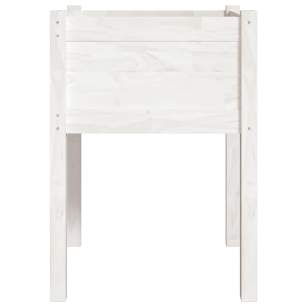 Pflanzkübel 2er Set Weiß 50x70cm Kiefernholz
