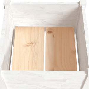 Pflanzkübel 2er Set Weiß 50x70cm Kiefernholz