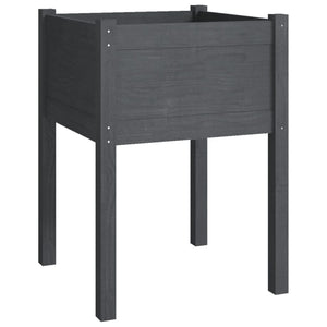 2er Set Pflanzkübel Grau 50x50x70cm