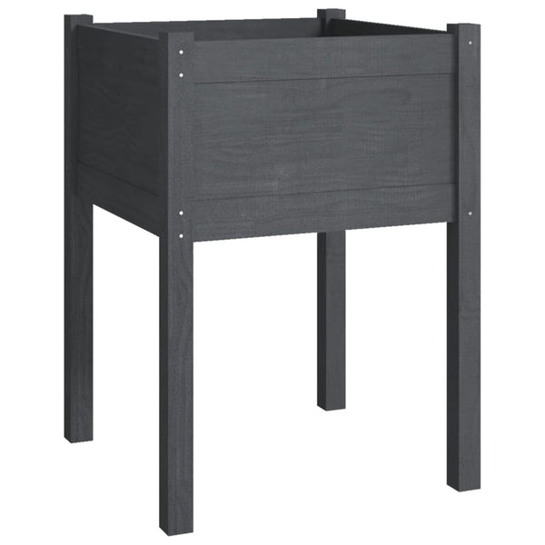2er Set Pflanzkübel Grau 50x50x70cm