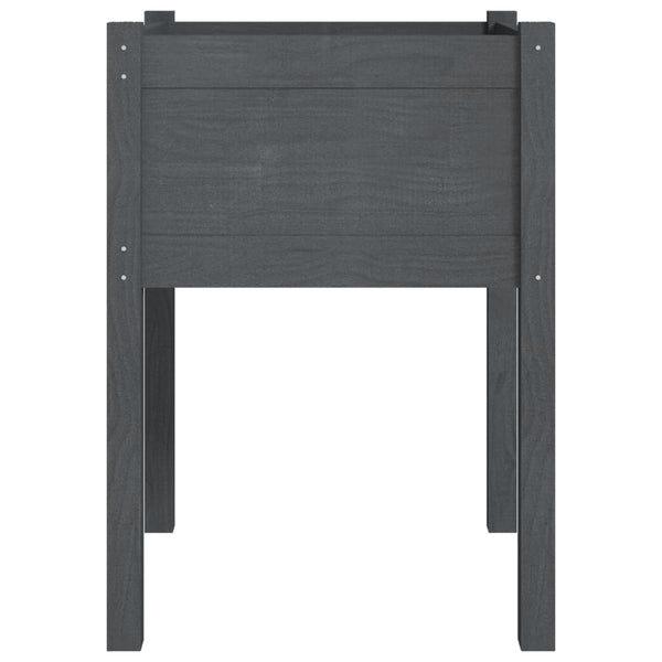 2er Set Pflanzkübel Grau 50x50x70cm