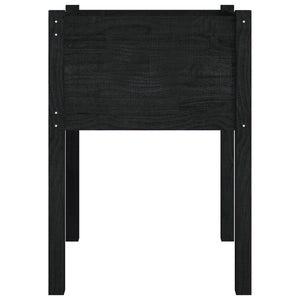 Pflanzkübel Set Schwarz Kiefer 50x50x70cm