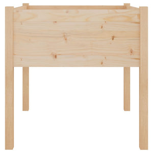 Pflanzkübel 70x70x70 cm, 2er-Set, Kiefer Massivholz