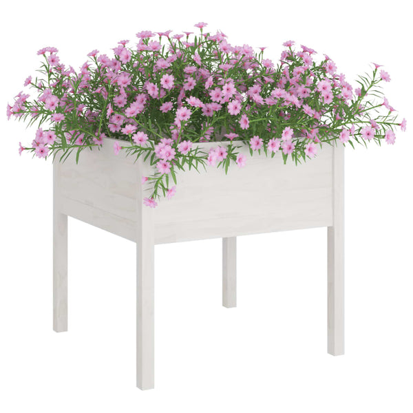 Pflanzkübel 2er Set Weiß 70x70x70cm
