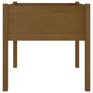 vidaXL Jardinières 2 pcs. Marron miel 70x70x70 cm Bois de pin massif