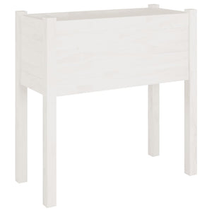 Pflanzkübel 2er Set Weiß Kiefer 70cm