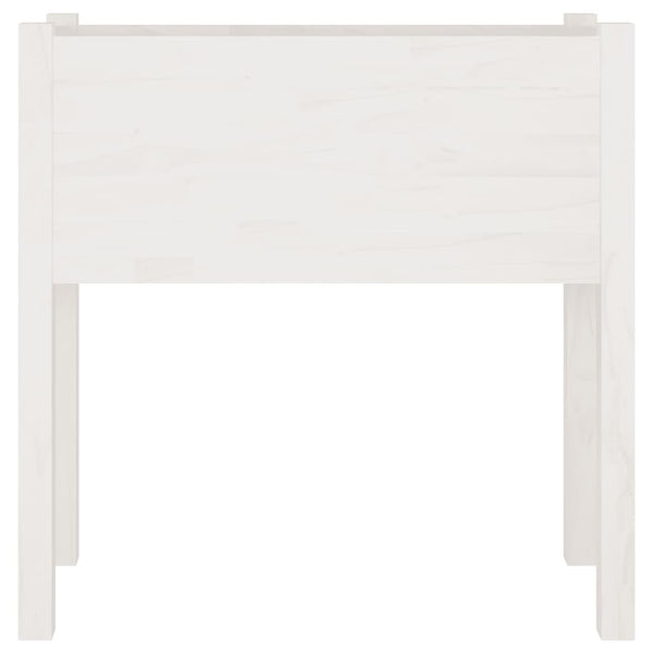 Pflanzkübel 2er Set Weiß Kiefer 70cm