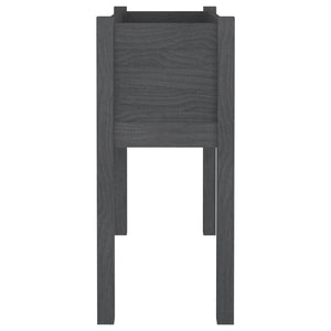 Pflanzkübel 2er Set Grau 70cm Kiefernholz