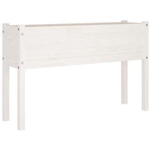2er Set Pflanzkübel Weiß Kiefer 110cm