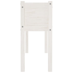 2er Set Pflanzkübel Weiß Kiefer 110cm