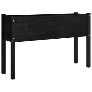 Pflanzkübel Set, 110cm, Kiefer Schwarz