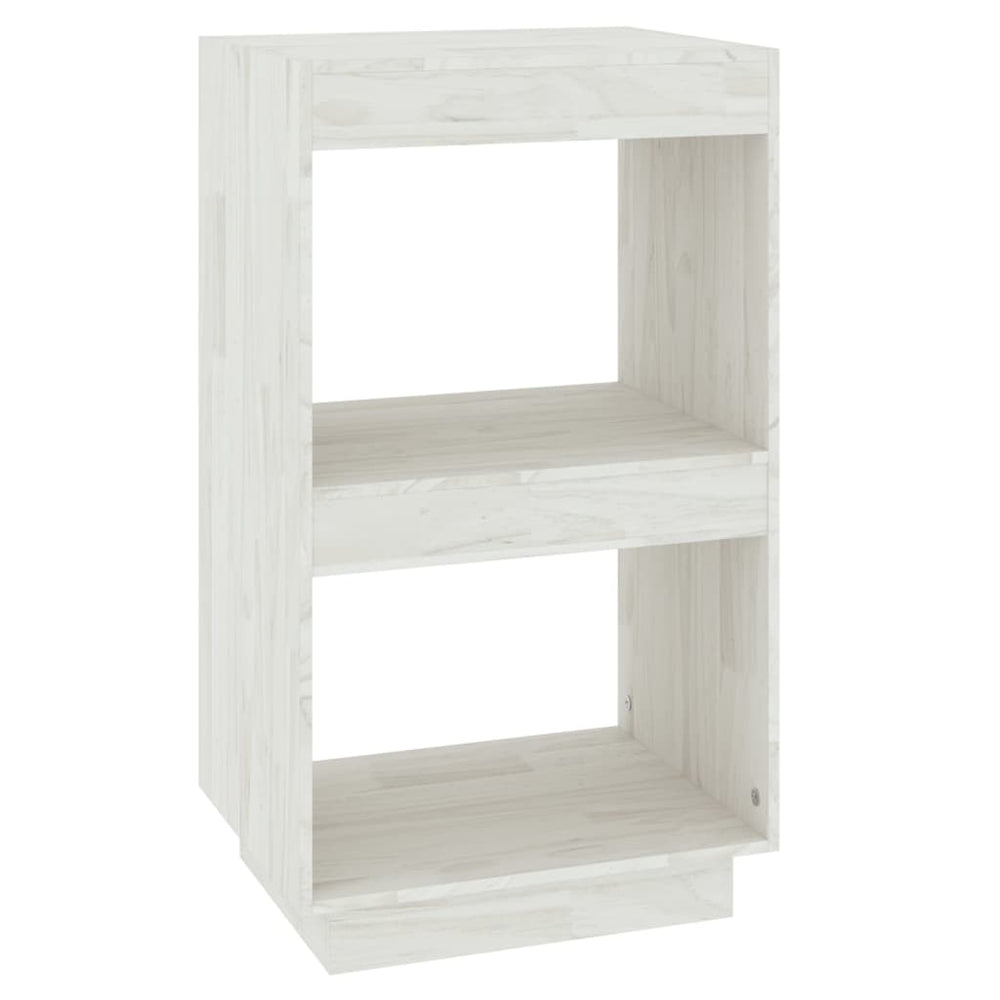 Weißes Bücherregal Kiefer Massivholz 40x71 cm
