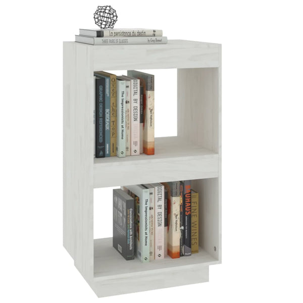 Weißes Bücherregal Kiefer Massivholz 40x71 cm