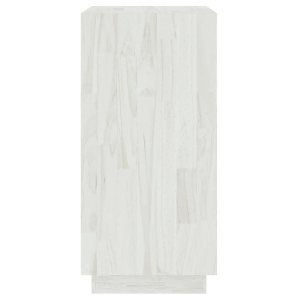 Weißes Bücherregal Kiefer Massivholz 40x71 cm