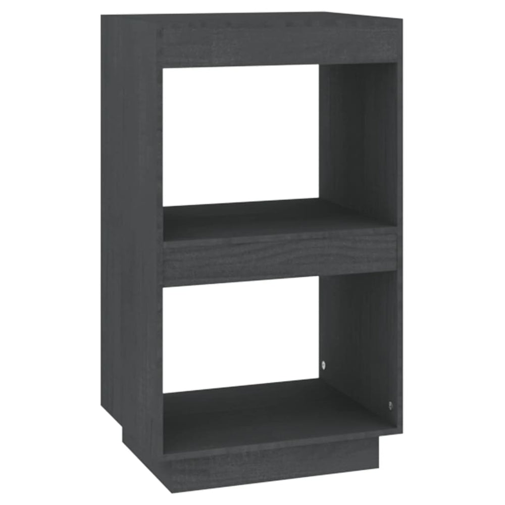 Graues Bücherregal Kiefer Massivholz 40x71cm