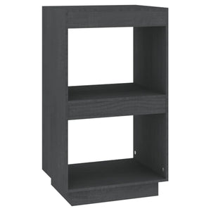 Graues Bücherregal Kiefer Massivholz 40x71cm