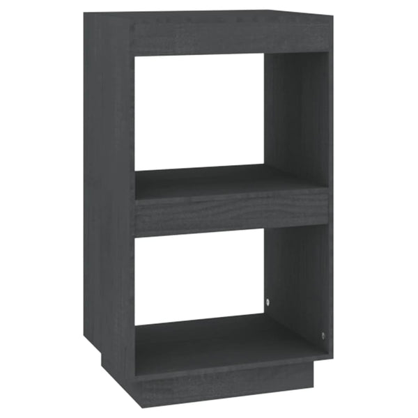 Graues Bücherregal Kiefer Massivholz 40x71cm