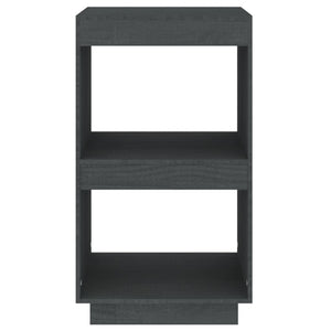 Graues Bücherregal Kiefer Massivholz 40x71cm